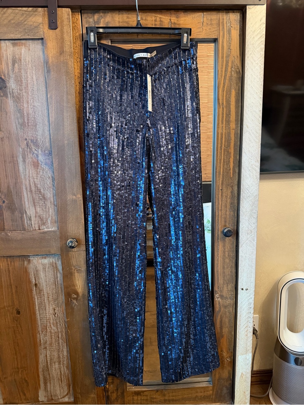 Alice And Olivia Sequence Pants Dark Blue BNWT $325